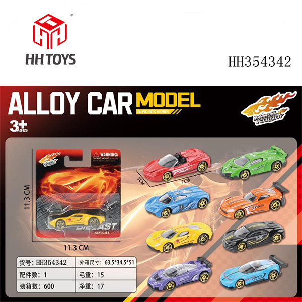 Sliding die-cast car