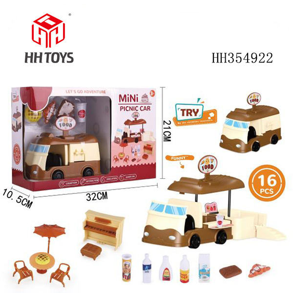 Milk chocolate fast food truck