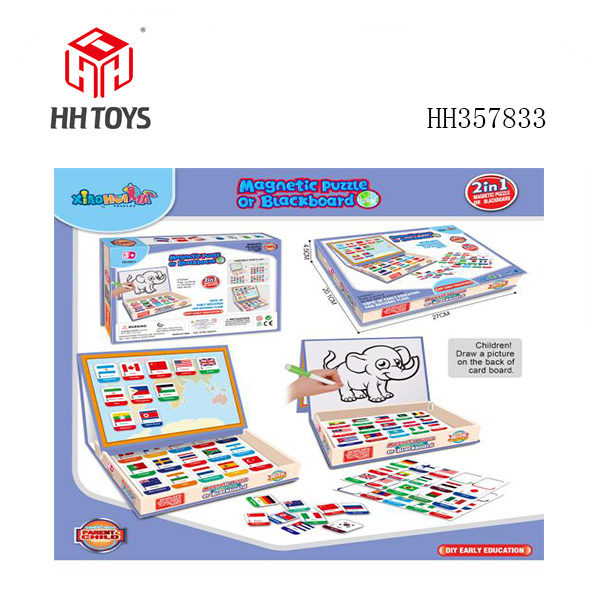 Puzzle of Puzzle Magnetic DIY
(World Flag Theme)“
