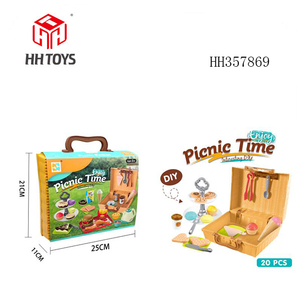 Picnic basket dessert set