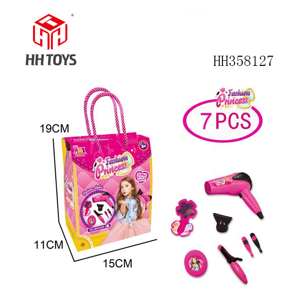 Girls and children's home electric hair dryer set 1 * AA, not included in the battery