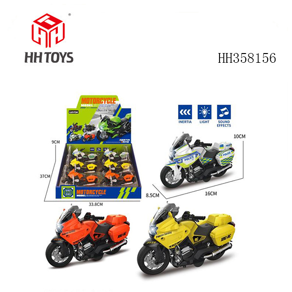 Inertia BMW motorcycle with sound and light 6PCS