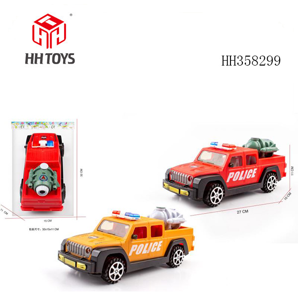 1: 16 Wrangler pickup truck inertia police car