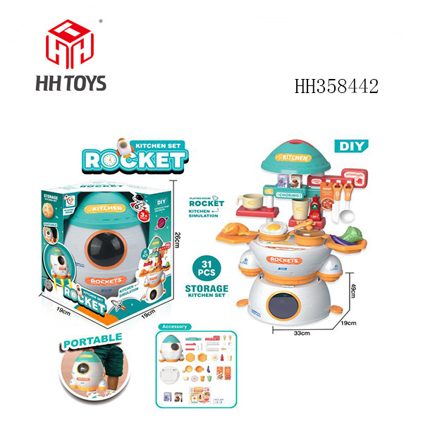 Kitchen Rocket Playhouse Set