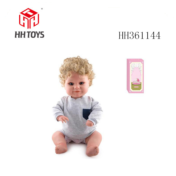 60厘米重生娃娃高级彩绘工艺，（假发套）全身软胶，带奶瓶，磁性奶嘴，尿布，出生卡