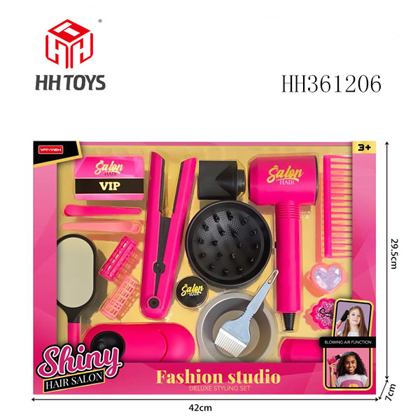 Hairdressing set with light and music,not incl.batt.