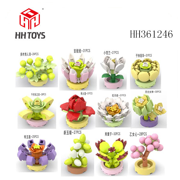 十二款合一积木多肉