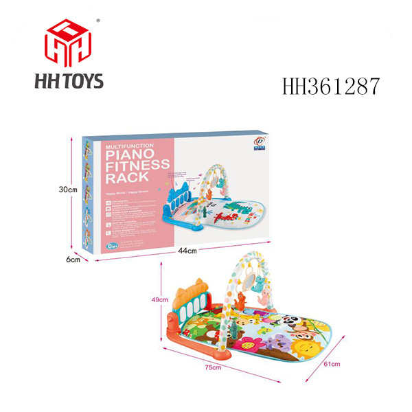 Mushroom room pedal piano fitness rack red