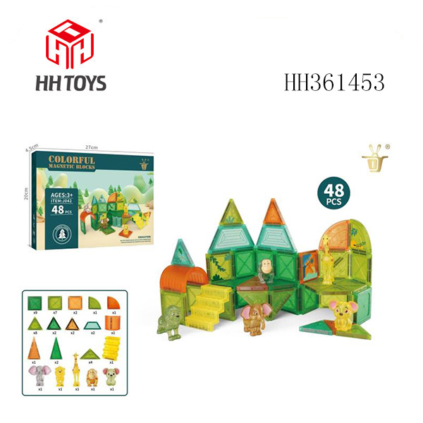 磁力片动物森林48pcs
