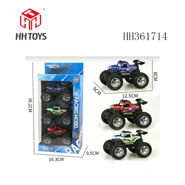 三只装惯性骨架包注轮越野车