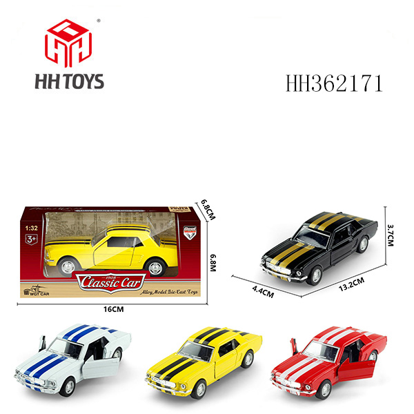 1:32合金回力仿真老爷车野马