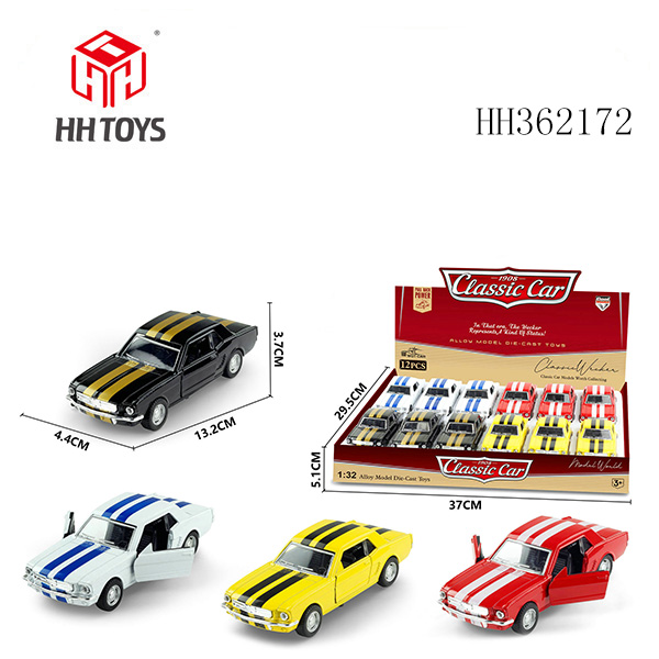 1:32合金回力仿真老爷车野马