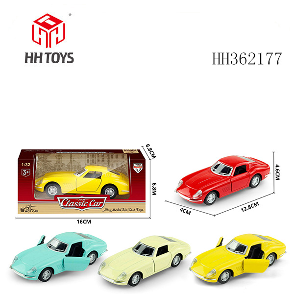 1:32合金回力仿真老爷车法拉利