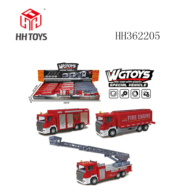 合金回力消防车 （展示盒12只）
