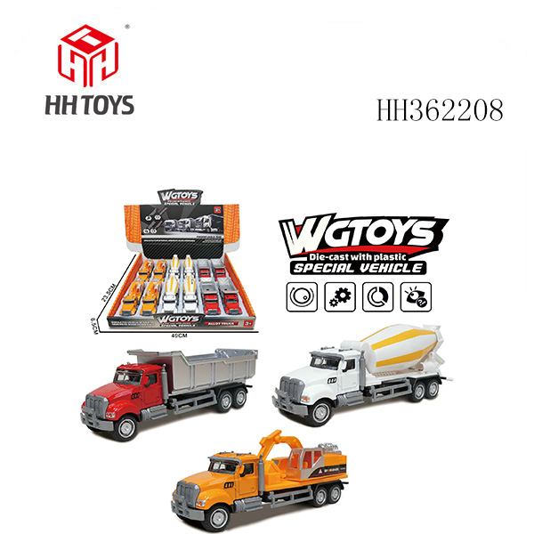 美式合金滑行工程车*12只