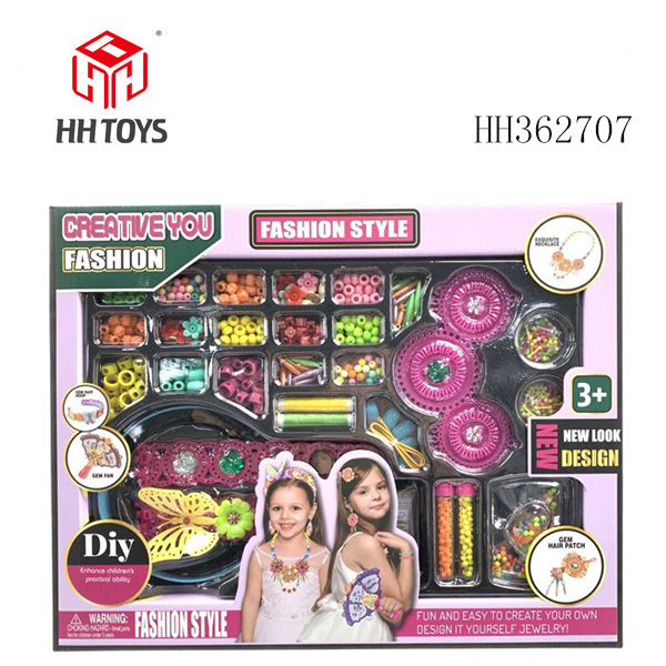 过家家玩具 串珠玩具发夹项链套装