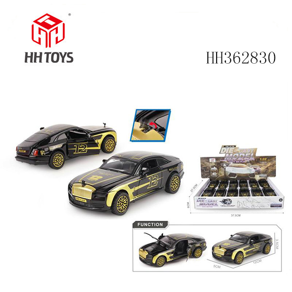 1:32 合金车模 黑金版闪灵 三开门回力（12只装）