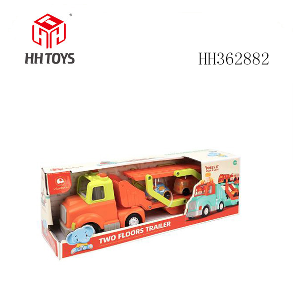 Plastic pointed 3-layer trailer with music, lighting, and electric package