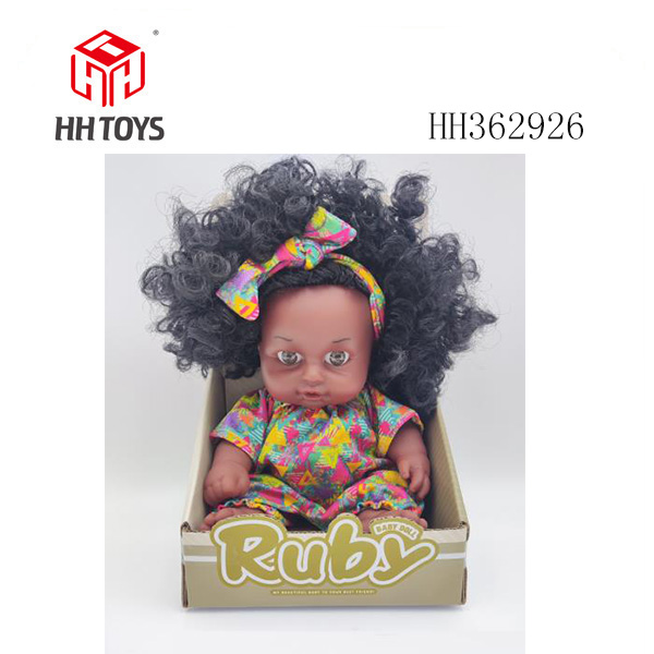10寸全搪12声黑人娃娃