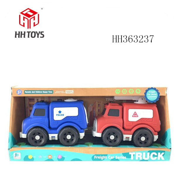 滑行警车/消防车       两只装