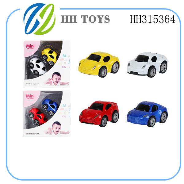 Q版迷你合金回力车 2PCS