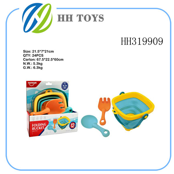 折叠桶+浴室玩具（2PCS）